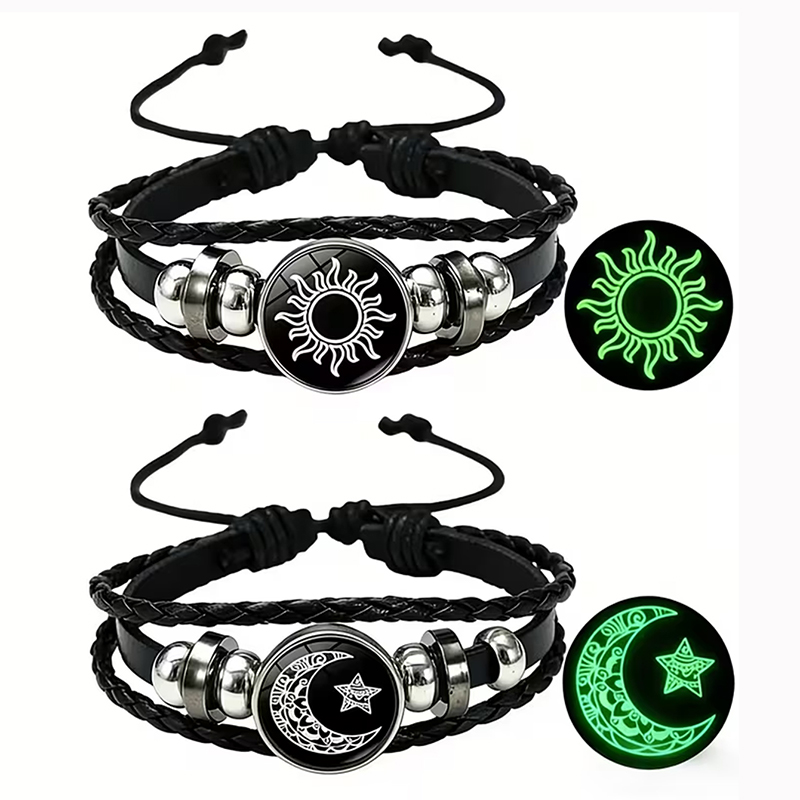 Snap Fastener Set - Juego de 2 Pulseras de Pareja