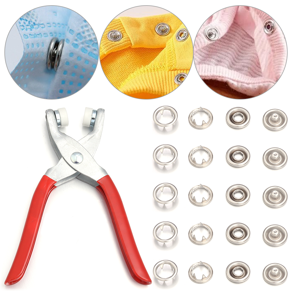 Snap Fastener Set - 50 Juegos de Botones de Presión