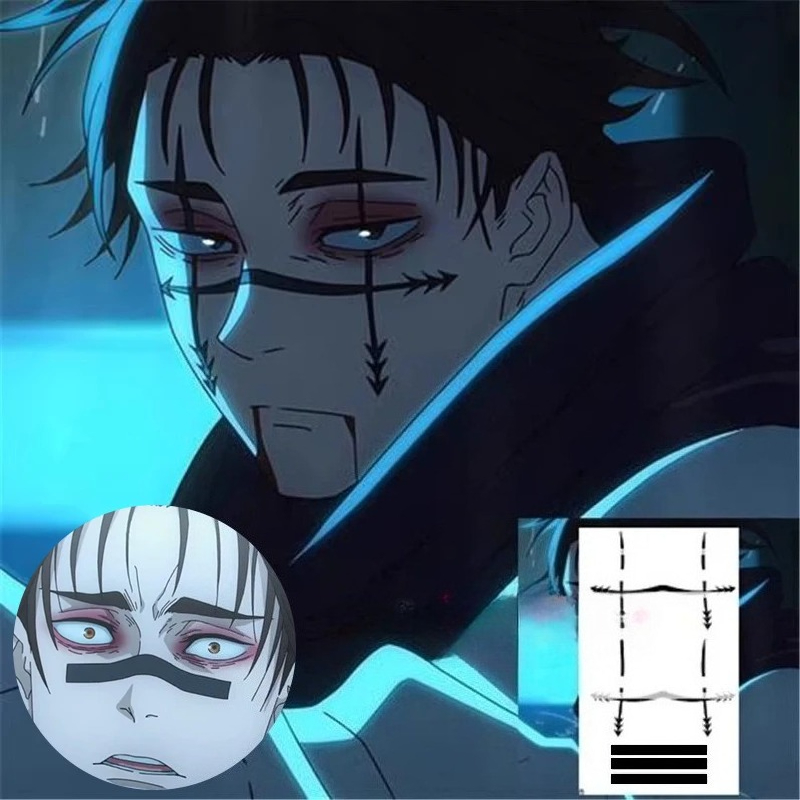 Cosplay Prop Making - Pegatina de Tatuaje Choso, Anime Jujutsu