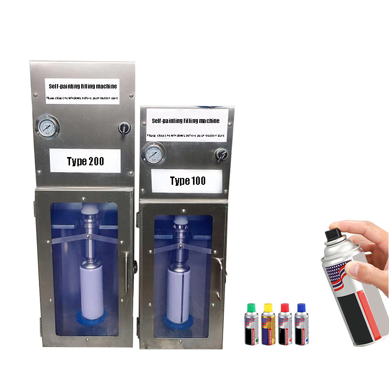 Metallic Spray Paint - Tanque de aerosol pequeño semiautomático, máquina