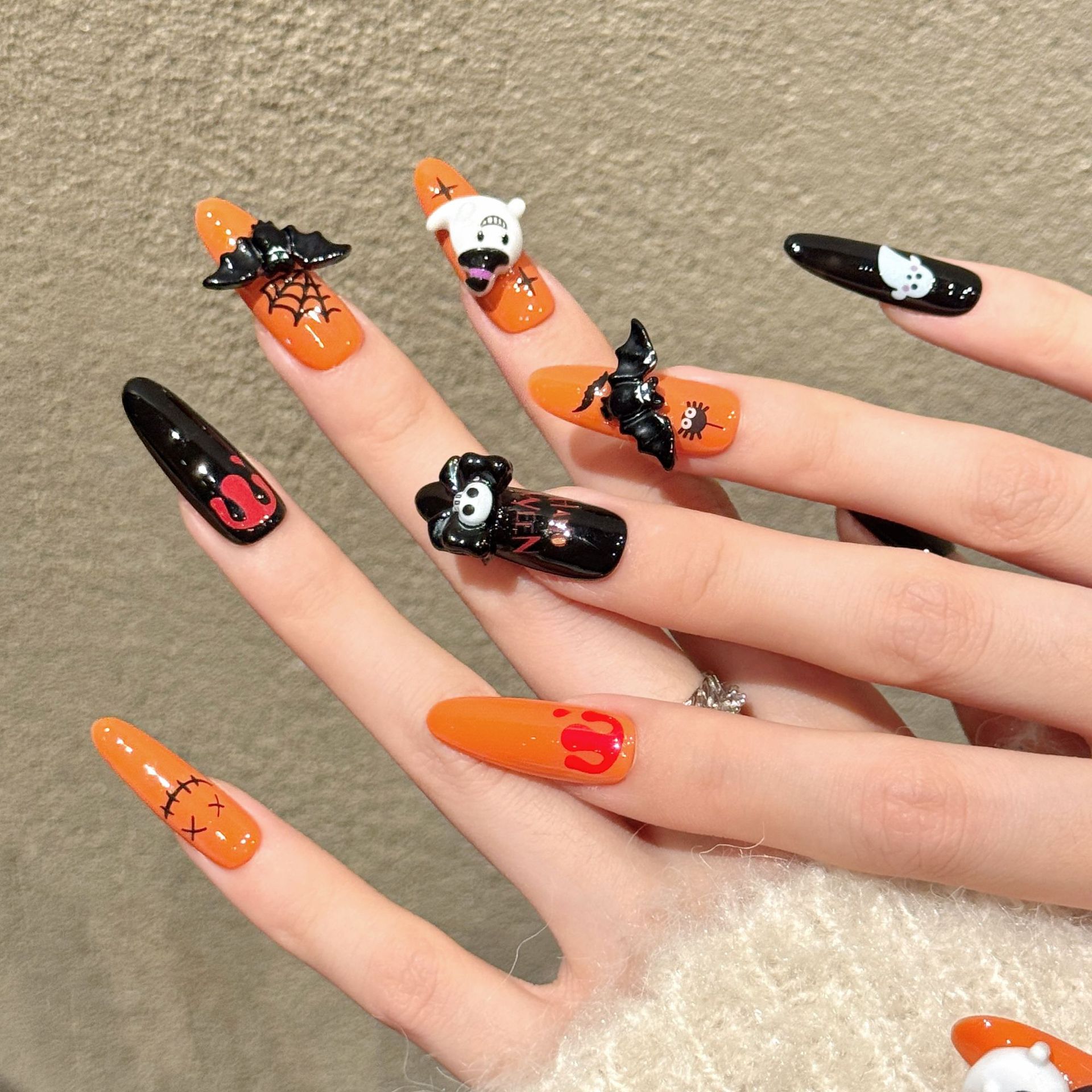 10 Uds. de Uñas Postizas Larga - Cosplay Bat Prop reseña y precio